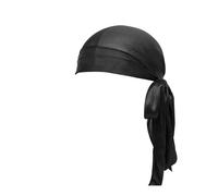 Berretto da uomo senza opzioni multicolore setose Durag | Silk du Rags per uomo e donna | Perfetto per trecce e locchi ondulati D Estate, Le Noir, Taglia unica