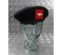 Berretto di Lana H&S Nero Con Aquila Distintivo Misura 61cm Nuovo