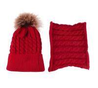 Berretto e scaldacollo - Rossa