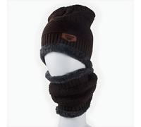Berretto e sciarpa - Marrone scuro
