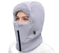 Berretto e sciarpa - Paraorecchie antivento e scaldacollo, Cappelli invernali antivento con sciarpa e maschera per il viso per donne in condizioni di freddo | Per uomini in inverno con freddo
