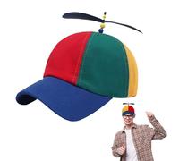 Berretto elica, Cappello cappellino elica regolabile, elicottero cappello, Blu