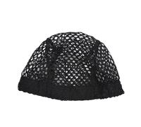 Berretto for parrucca e retina for capelli in nylon | Nero, 3 pezzi for la tessitura di fissaggio della parrucca