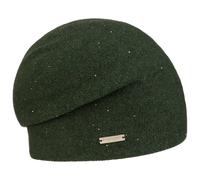 Berretto in Cachemire Uni Headsock by Seeberger verde scuro One Size