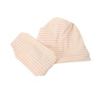 Berretto in Cotone Caldo e Traspirante per Chioma, 2 Pezzi | Design Semplice a Righe, Antivento per Testa e Chioma, Copertura Comoda per Mamma nel Periodo Post Parto