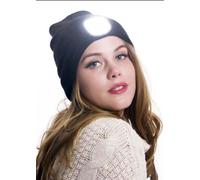 BERRETTO IN LANA BLU CON LUCE FRONTALE LED RICARICABILE