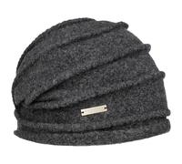 Berretto in Lana Follata Uni Headsock by Seeberger antracite One Size