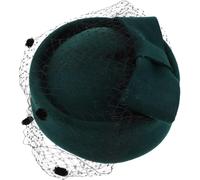 Berretto in lana prestazioni affidabili, design ergonomico, applicazione versatile donne hostess tea party matrimonio inverno lana verde feltro cap