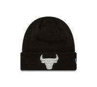 Berretto in maglia con polsini metallizzati NBA dei Chicago Bulls, nero