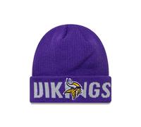 Berretto in maglia con polsini metallizzati NFL dei Minnesota Vikings, viola