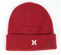 Berretto in maglia con polsino Hurley da uomo ~ Icon rosso