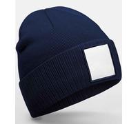 Berretto In Maglia Con Toppa Applicata In Poliestere Riciclato Beechfield