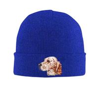 Berretto in Maglia English Setter Dog Berretto Elasticizzata Antivento Cappello Invernale per Uomini Arrampicata Ciclismo