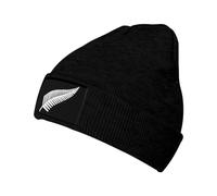 Berretto in Maglia New Zealand Maori Fern Black Berretto Invernale Unisex Cappello Caldo Elasticizzato Beanie Berretto per Campeggio All'Aperto Running