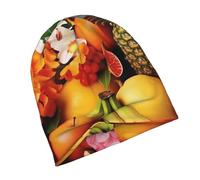 Berretto in Maglia Tropical Fruits And Flowers Cappello Invernale Confortevole Termica Beanie Inverno per Ciclismo Uomini Motociclismo