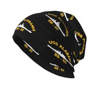 Berretto in Maglia USS Alabama Bb-60 Beanie Inverno Elasticizzata Slouchy Cappello A Cuffia per Ciclismo Donna Arrampicata