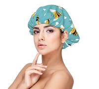Berretto in seta per uomo e donna addormentata regolabile elastico carino stampa cuore cappello in raso per dormire morbido e confortevole capelli ricci in raso per dormire nero