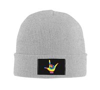 Berretto Invernale ASL I Love You Sign Language Beanie Hat Traspirante Cappello Invernale Confortevole Berretto in Maglia per Arrampicata Running All'Aperto