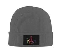 Berretto Invernale ASL I Love You Sign Language Cappello Invernale Traspirante Cappello Beanie Confortevole Beanie Hat per All'Aperto Ciclismo Running