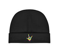 Berretto Invernale ASL I Love You Sign Language Children's Cappello Beanie Elasticizzato Beanie Hat Traspirante Berretto in Maglia per All'Aperto Arrampicata Running