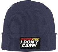 Berretto Invernale Breaking News I Don't Care Cappello Invernale Morbido Berretto in Maglia Alta Elasticità Beanie Hat per Inverno Running Ciclismo