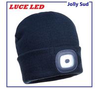 Berretto Invernale Cappello da Lavoro Uomo donna con Luce Led per Escursioni Blu