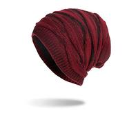 Berretto Invernale Cappello Unisex Morbido Elastico Lavorato a Maglia Foderato Cappuccio Spesso Spesso Berretti da Sci Slouchy Cappello Berretto di Lana Berry Cappelli per Uomo e Donna Coppia