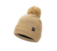 Berretto invernale con pompon Pit Bull West Coast Cap Bubble Small Logo II universale, beige., Taglia unica
