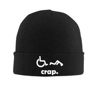 Berretto Invernale Crap Handicap Funny Wheelchair Cappello Invernale Confortevole Berretto in Maglia Traspirante Beanie Hat per Running Arrampicata Campeggio