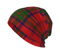 Berretto Invernale Grant Tartan Red Green Plaid Beanie Hat | Cappello Beanie Confortevole Cappello Invernale Per Ciclismo