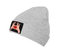 Berretto Invernale Holding Love in Your Hands Flag of The Free City Cappello Beanie Confortevole Beanie Hat Morbido Berretto in Maglia per Sci Running Alpinismo