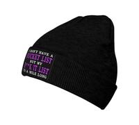 Berretto Invernale I Don't Have A Bucketlists Cappello Beanie Elasticizzato Berretto in Maglia Traspirante Cappello Invernale per Running All'Aperto Ciclismo