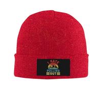 Berretto Invernale I Hate Pulling out Funny Camping Trailer Retro Beanie Hat Traspirante Cappello Invernale Moda Cappello Beanie per Ciclismo Running Inverno