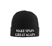 Berretto invernale in maglia "Make Spain Great Again", caldo e morbido.