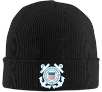 Berretto Invernale Mark of The U.S. Coast Guard Beanie in Maglia Traspirante Termica Cappello A Cuffia per Motociclismo Arrampicata Sci