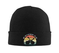 Berretto Invernale My Retirement Plan Funny Guitar Musician Berretto in Maglia Traspirante Cappello Invernale Morbido Cappello Beanie per Ciclismo Running Inverno