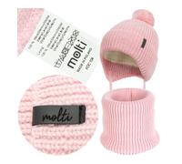 berretto invernale per bambini molto con pompon e sciarpa 46-48 cm bambini...