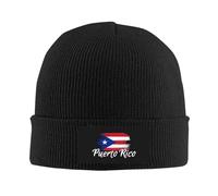 Berretto Invernale Puerto Rico Flag Beanie Hat Morbido Berretto in Maglia Traspirante Cappello Beanie per Running Campeggio Inverno