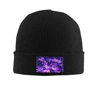Berretto Invernale Purple Weed Marijuana Cappello Beanie Elasticizzato Cappello Invernale Traspirante Berretto in Maglia per Ciclismo Running Arrampicata