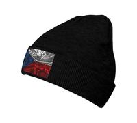 Berretto Invernale Silk Style Flag of The Czech Republic Cappello Beanie Classics Beanie Hat Traspirante Berretto in Maglia per Campeggio Ciclismo Arrampicata