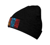 Berretto Invernale Silk Style Flag of The Mongolian People's Republic Cappello Invernale Morbido Berretto in Maglia Confortevole Beanie Hat per Ciclismo Arrampicata Running