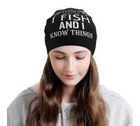 Berretto Invernale That'S Whats I Do I Fish And I Know Things | Beanie Hat Moda Berretto in Maglia Per Campeggio