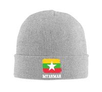 Berretto Invernali Myanmarese Myanmar Flag Morbido Caldo Cappello Leggero Berretto Beanie per Bici Donna All'Aperto