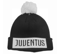 Berretto Juventus Invernale con Pon Pon e Scritta - Cappello Cotone- 131524