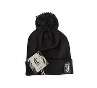 Berretto Juventus Invernale Nero con Interno in Pile - Cappello Cotone- 131009