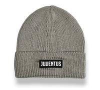 Berretto Juventus Ufficiale Grigio con Scritta - Cappello Acrilico - 2024007