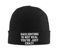 Berretto Lavorato Gaslighting-Is-Not-Real-You're-Just-Crazy Traspirante Cappello Invernale Slouchy Berretto per Arrampicata Motociclismo Snowboard