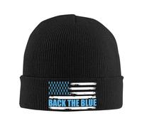 Berretto Maglia Back The Blue Flag Prostate Cancer Awareness Anti Sudore Teschio Cappello Pratico Berretto Invernale per Adulto All'Aperto attività