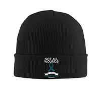 Berretto Maglia Not all Wounds Are Visible Ovarian Cancer Awareness Leggero Cappello Invernale Moda Berretto Beanie per Uomo Sci All'Aperto