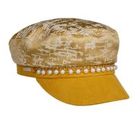 Berretto Marinaio con Perle Brocade by Seeberger giallo One Size